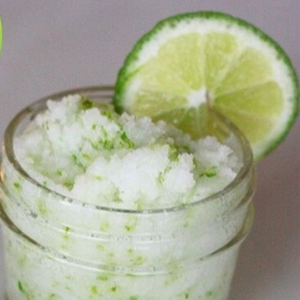🍋‍🟩 Homemade Lime Sugar Scrub